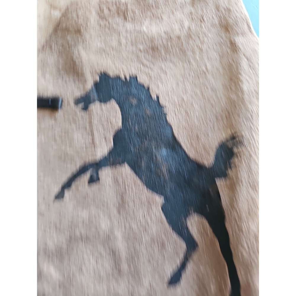 Thistle Hills Handmade Montana Leather Vest Hand Painted Horse Western USA Men S - Picture 4 of 16